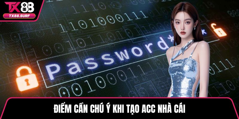 Điểm cần chú ý khi tạo acc nhà cái