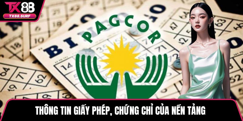 Thông tin giấy phép, chứng chỉ của nền tảng 